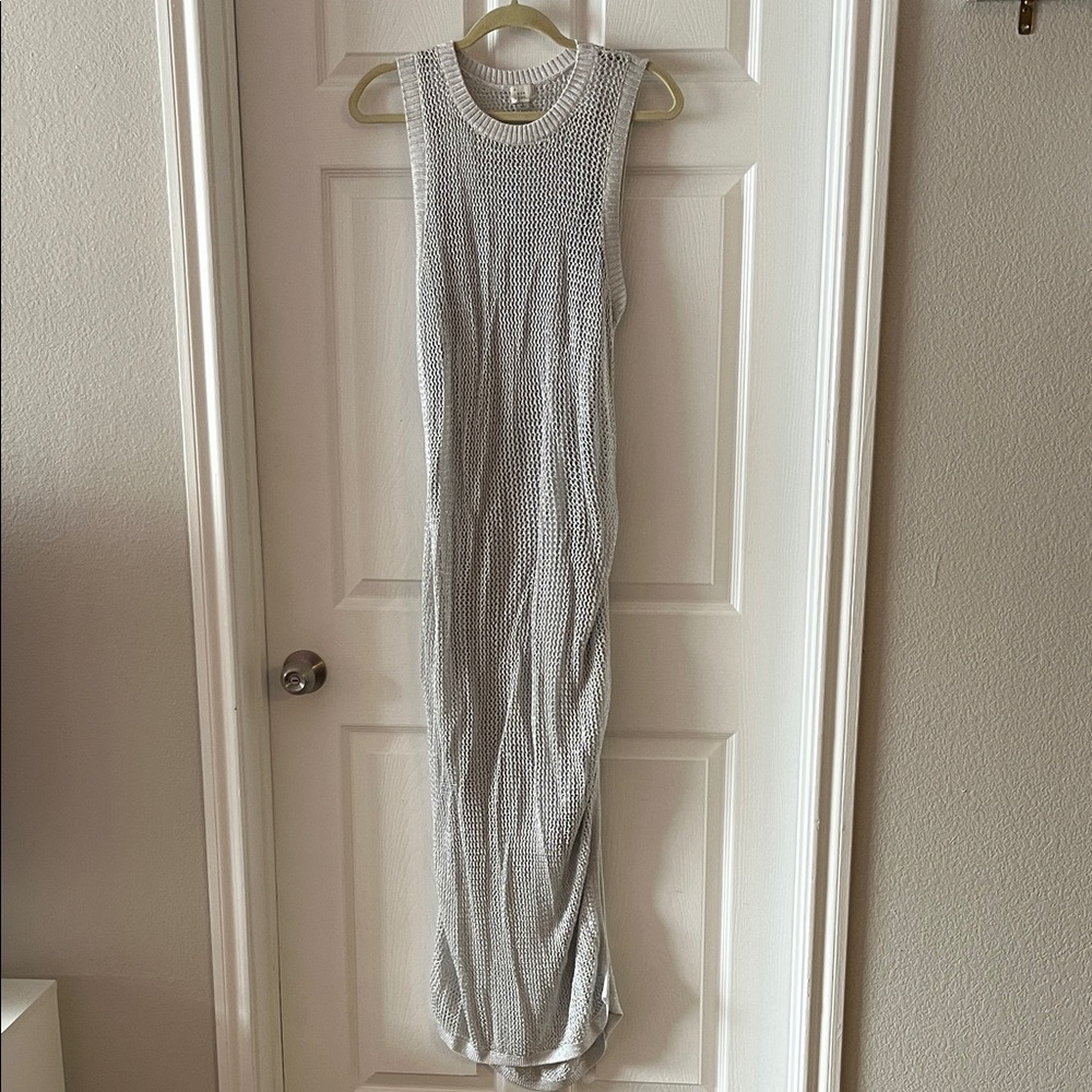 A New Day Silver Knit Dress
